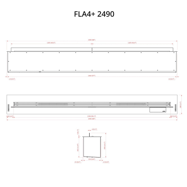 FLA4+ 2490 - Automatisk Bioethanol Brandkar