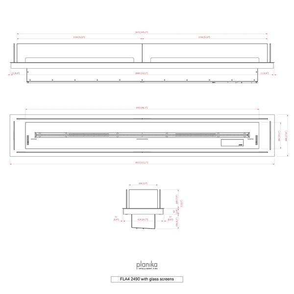 Indbygningsprofil 2490 - FLA4/FLA4+