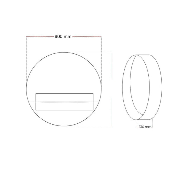 Delaware XL sort - 80 cm
