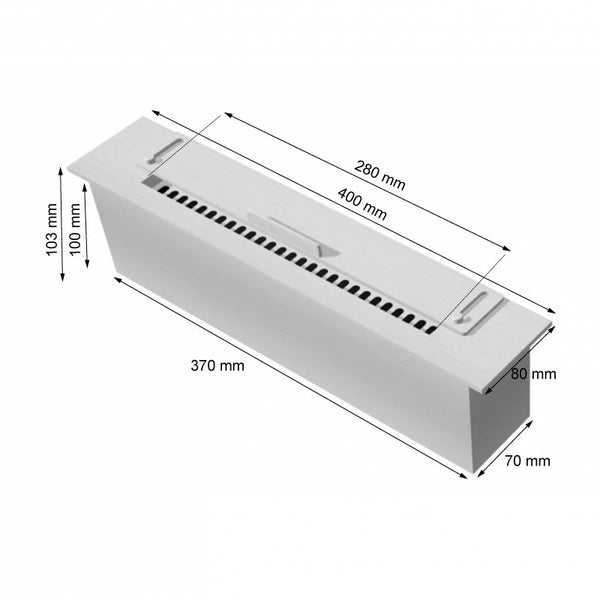 Slimline brandkar - 40 cm