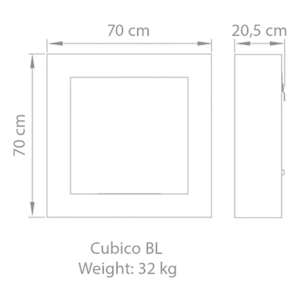 Cubico BL - børstet rustfrit stål