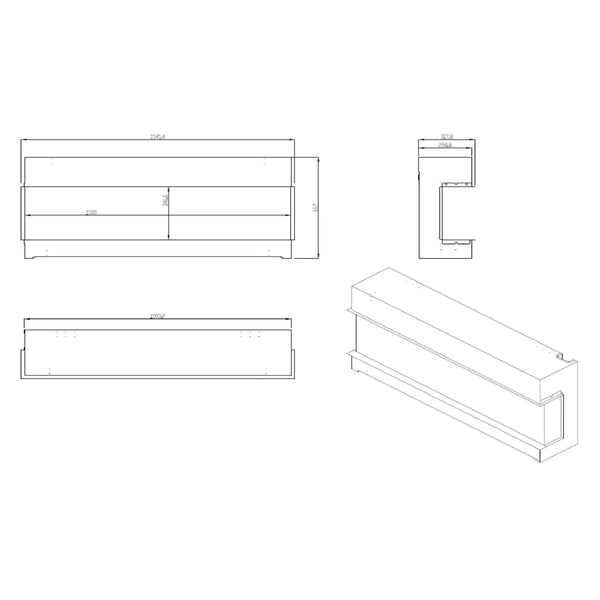 Vivente Plus 150 - Indbygningselpejs