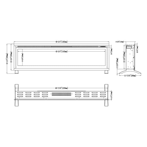 Regal 126 - Indbygningselpejs