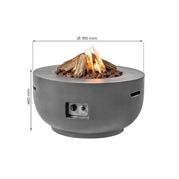 Bowl Gaspejs Ildbord - Antracit