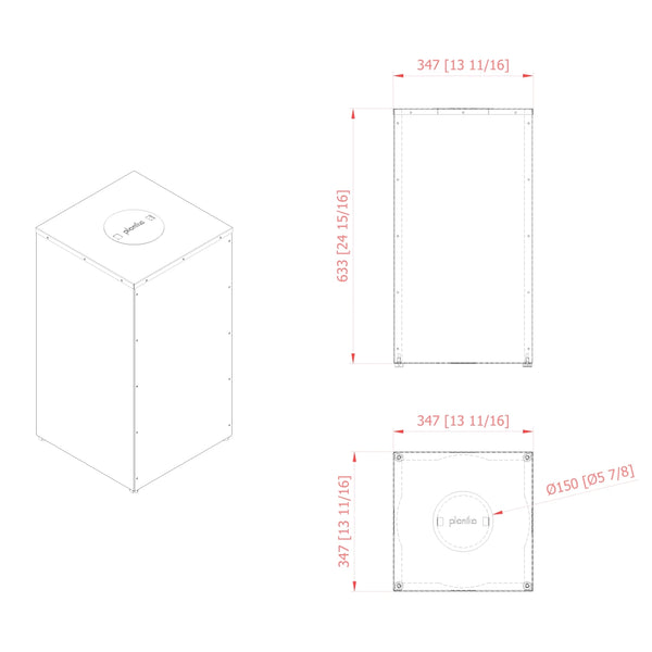 Galio Corten gasflaske cover
