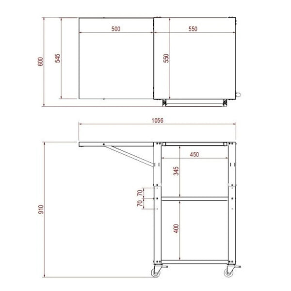 Stainless Steel Rolling Table