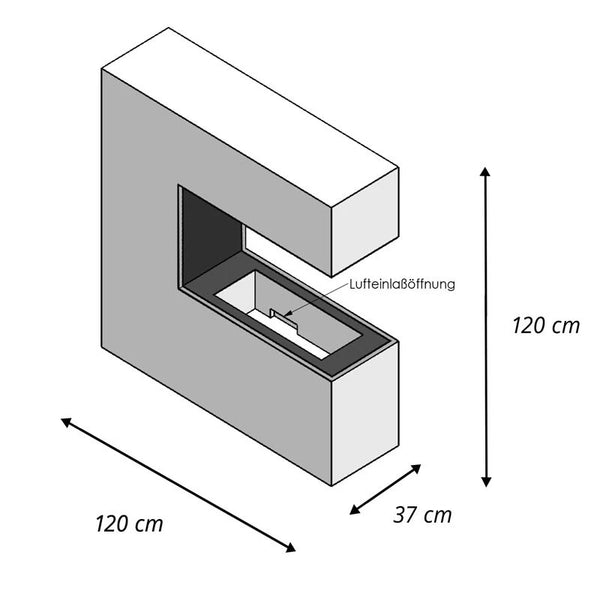 Schiller Hvid - OMC 600 | Fritstående vanddamppejs