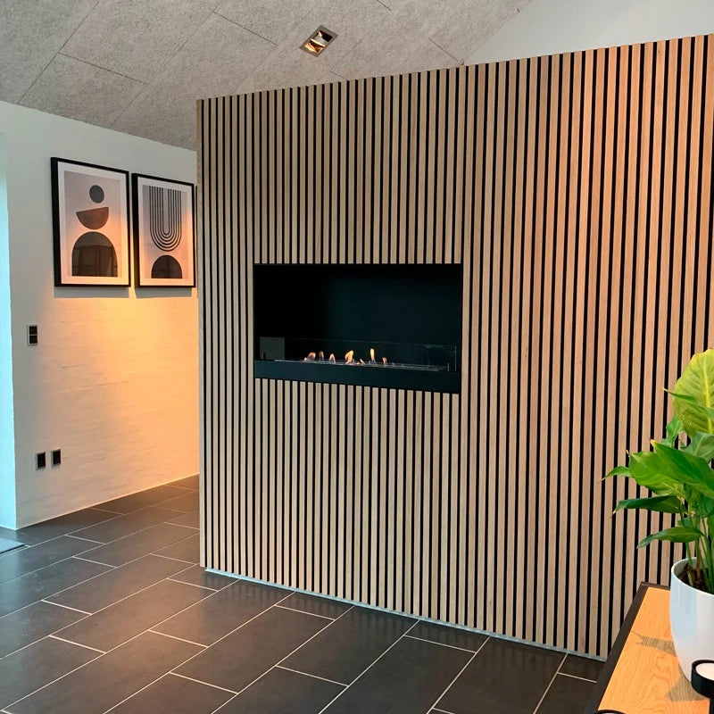 Ét-sidet 100 cm biopejs til indbygning - Sort