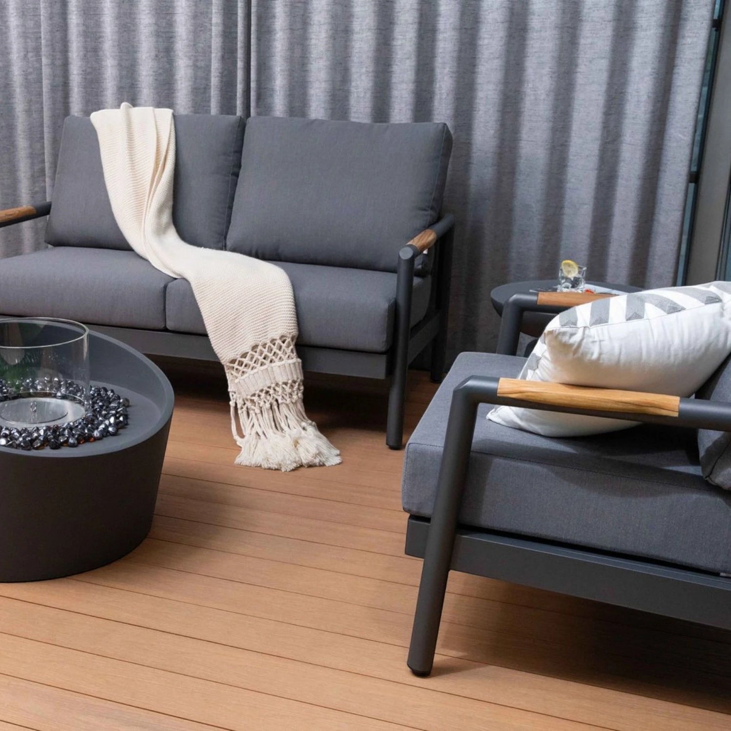 TORRE bioethanol ildsøjle - Slate Black