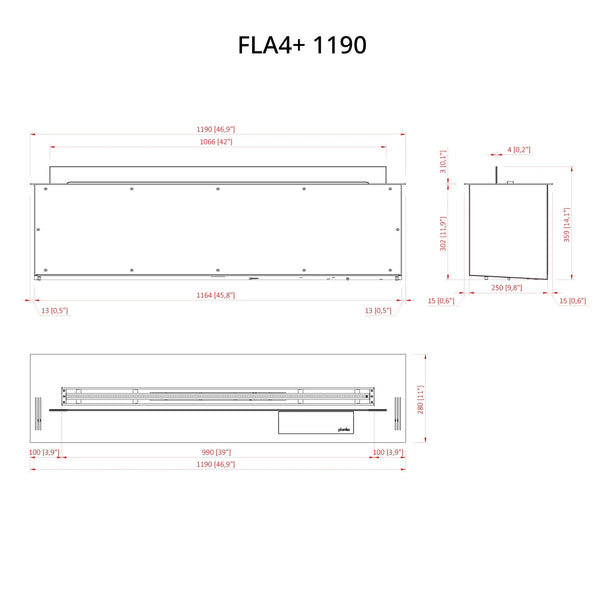 FLA4+ 1190 - Automatisk Bioethanol Brandkar