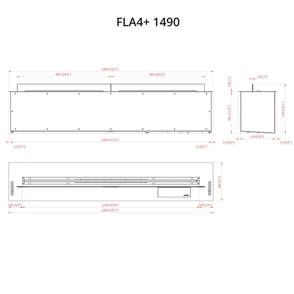 FLA4+ 1490 - Automatisk Bioethanol Brandkar