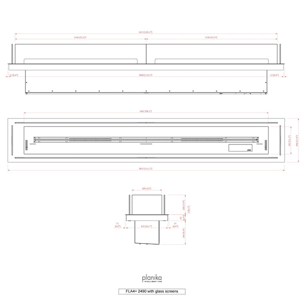 Indbygningsprofil 2490 - FLA4/FLA4+