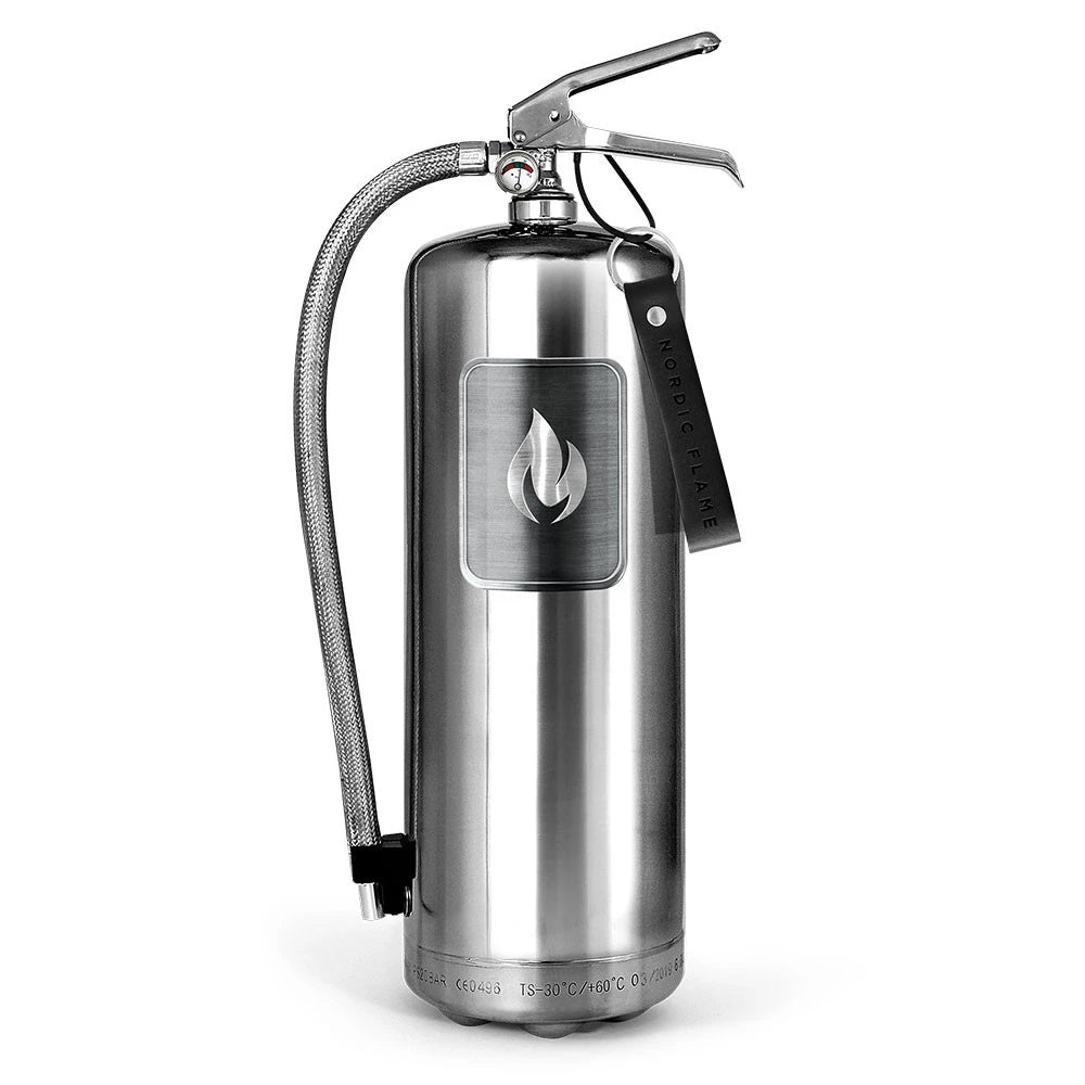 Stål Brandslukker 6 kg - Poleret Stål