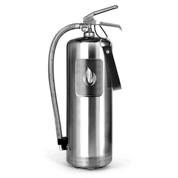 Stål Brandslukker 6 kg - Poleret Stål