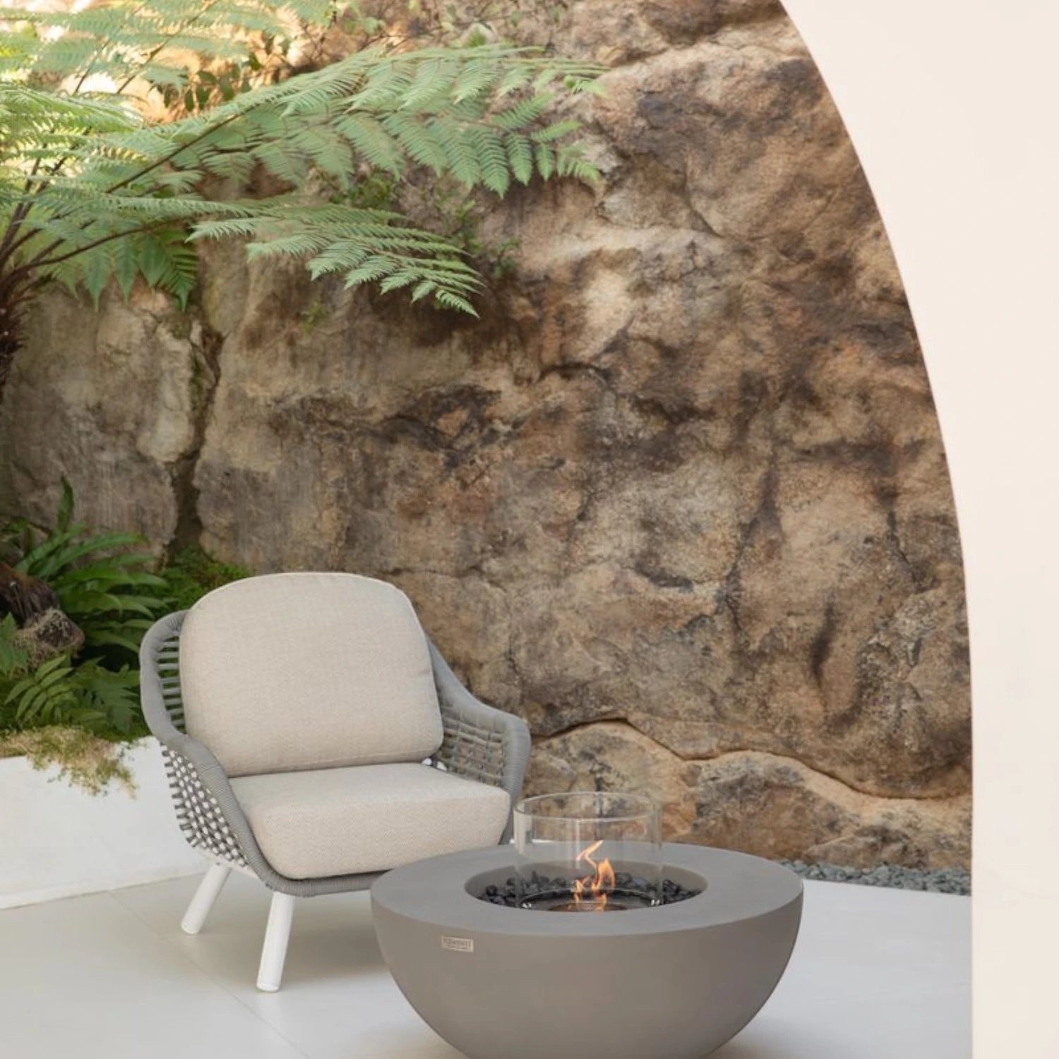 ROCA bioethanol ildbord - Space Grey