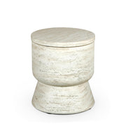 Cooler Table Round Travertine – Outdoor Composite Cooler Table