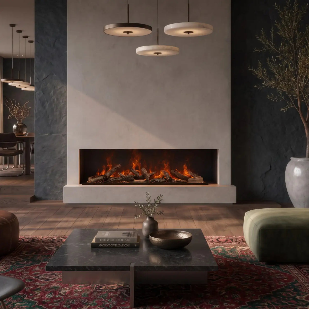 Triton 1500 - Multicolour Water Vapour Fireplace
