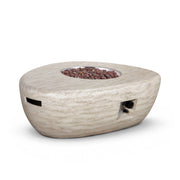 Estate Organic 107 Travertine – Organic Gas Firepit Table