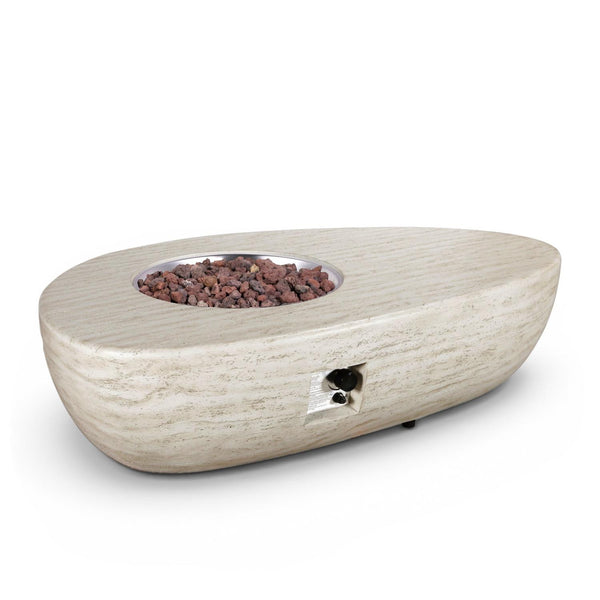 Estate Organic 150 Travertine – Udendørs gaspejsbord