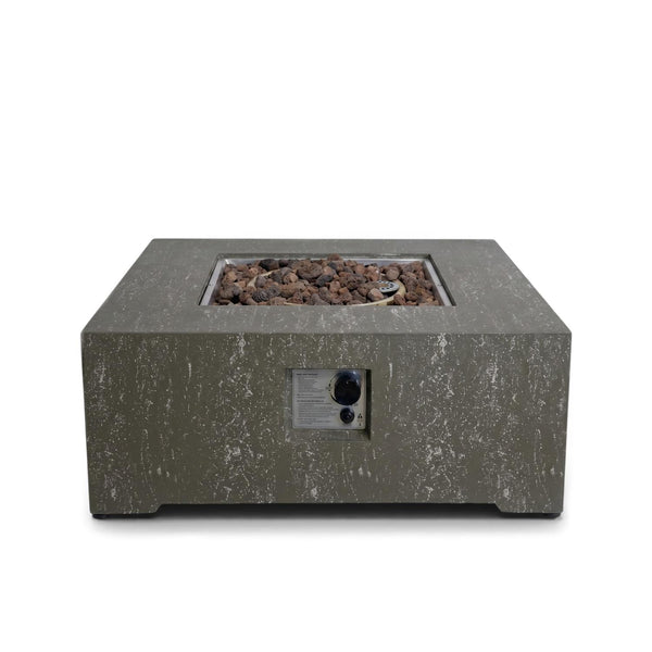 Estate Square 88 Dark Travertine – Kvadratisk gaspejsbord