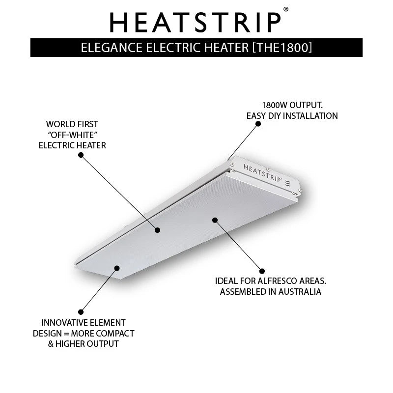 Heatstrip Elegance 1800 watt