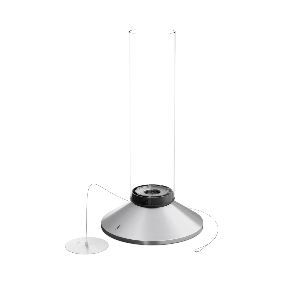 SPIN X 1500 Tabletop Fireplace - Silver