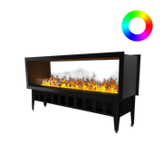 Incanto 1500 ST Flerfarvet Gennemsigtig Vanddamp Pejs