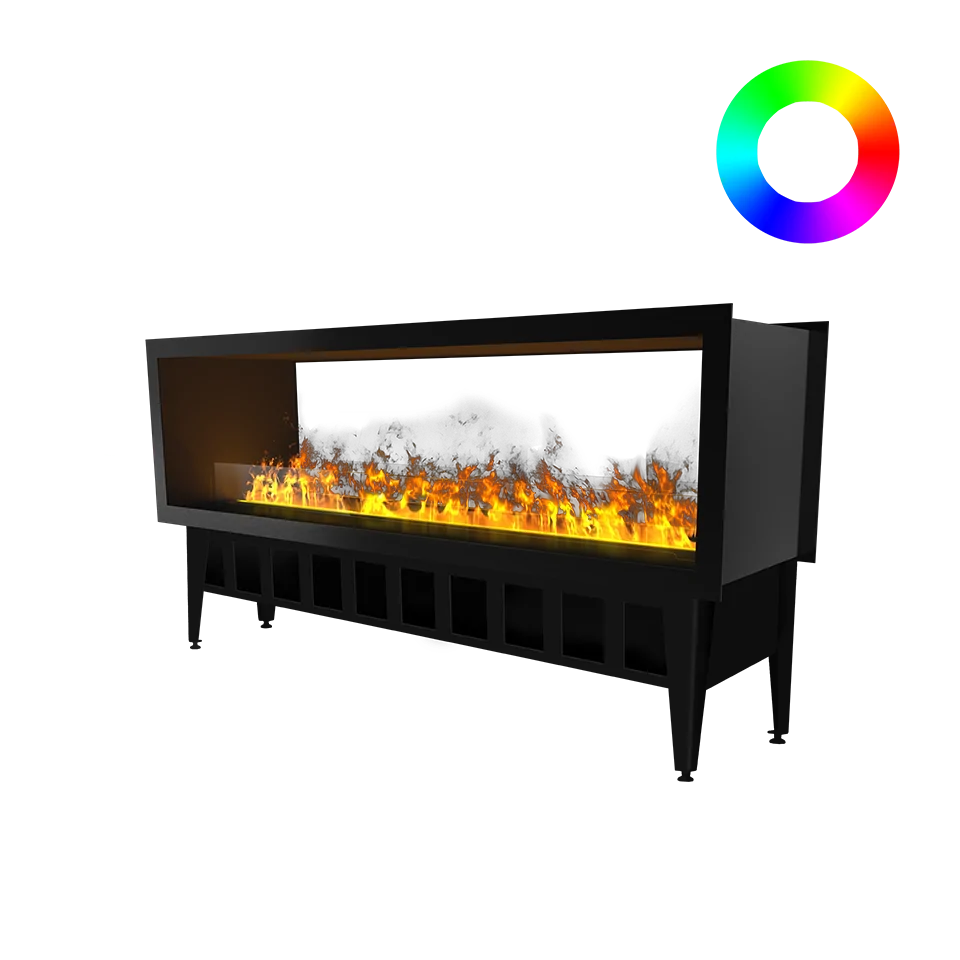 Incanto 1500 ST Flerfarvet Gennemsigtig Vanddamp Pejs