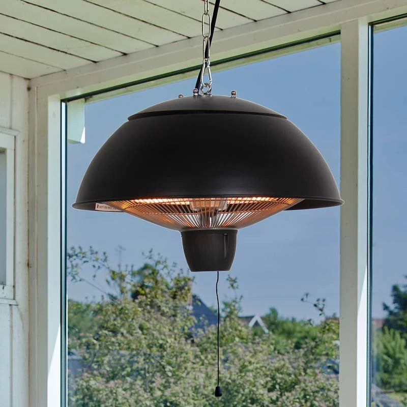 Terrassevarmer 600/ 1500W, HA, Ø42 cm, Sort