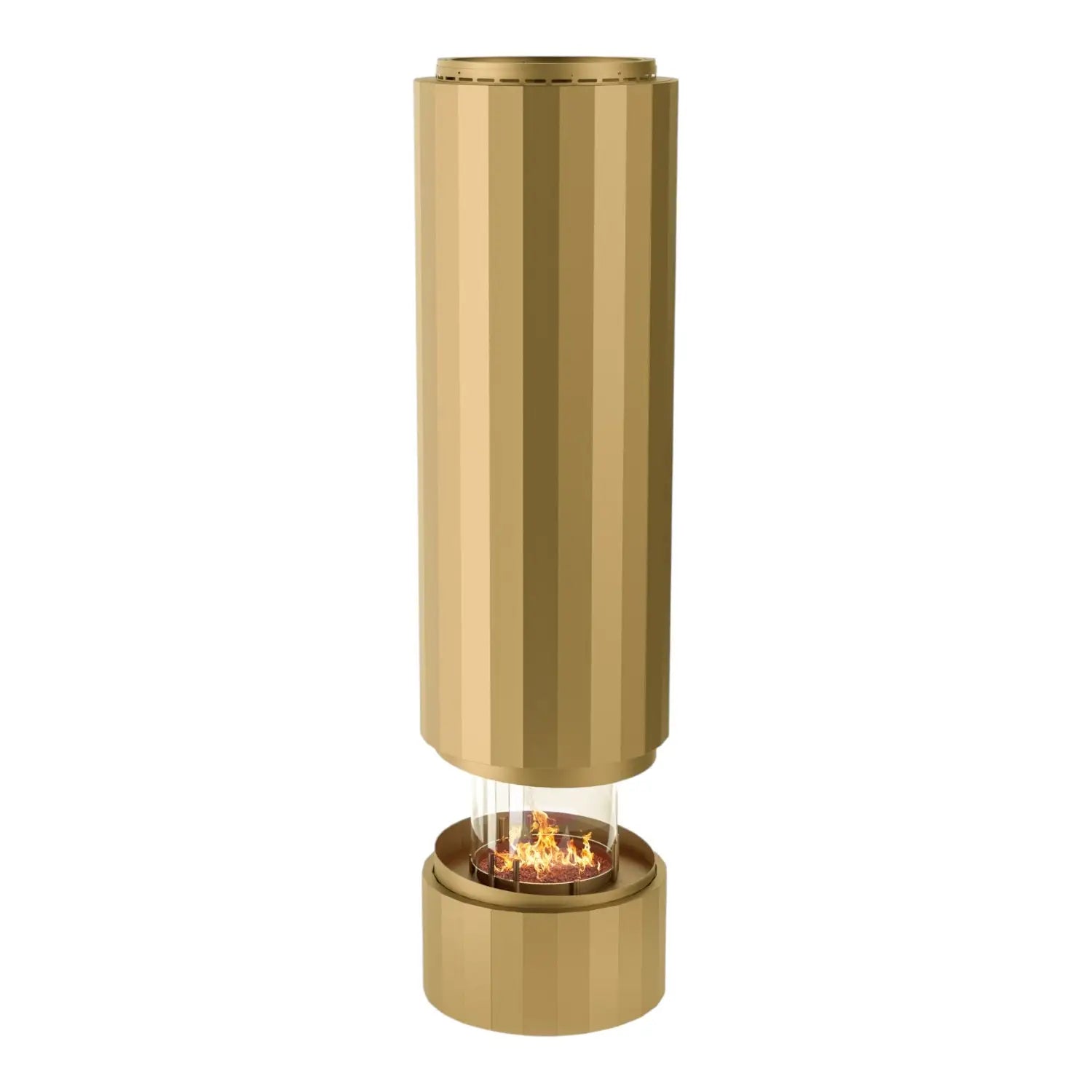Pillar - Ophængt bioethanolpejs - Metallisk guld