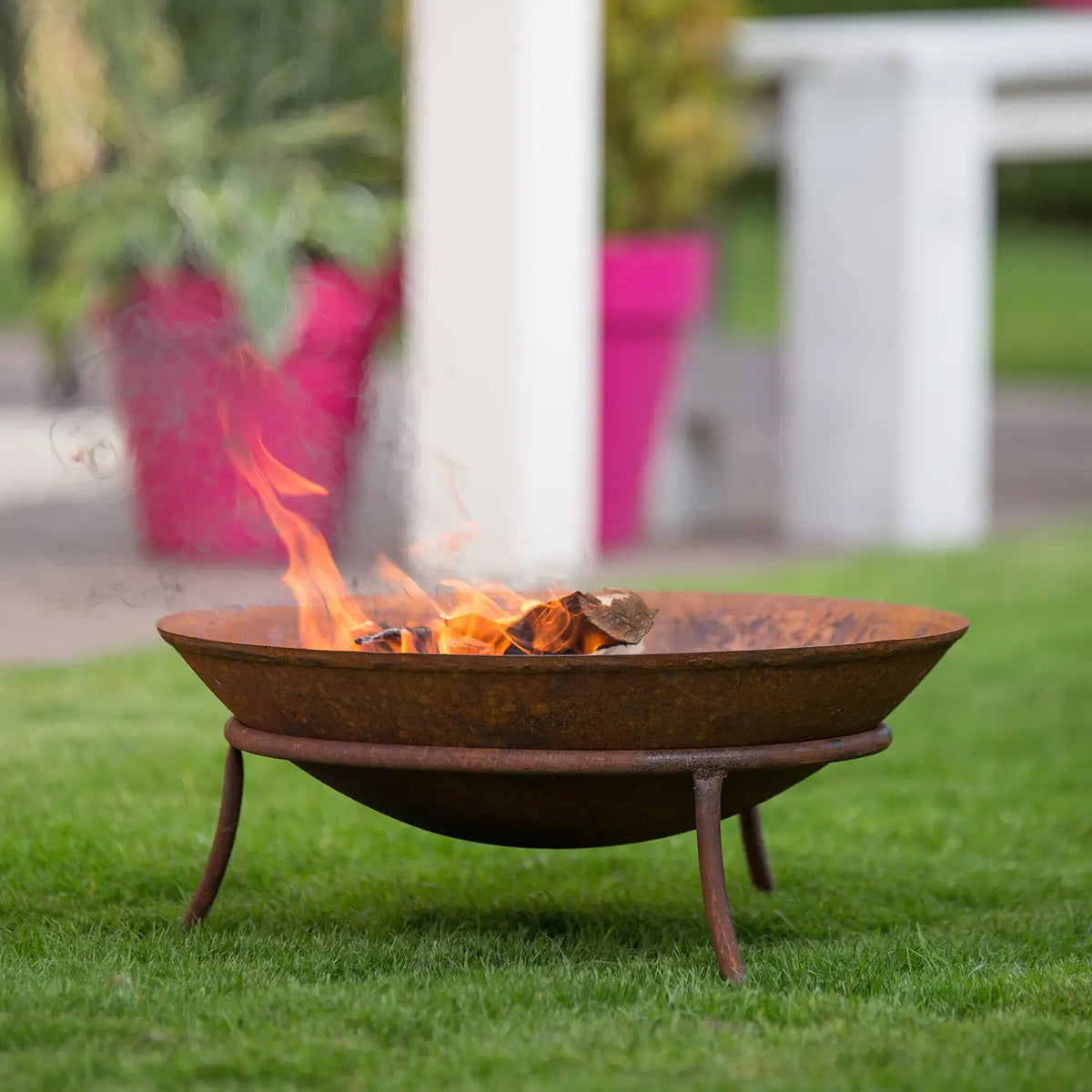 Tulsa Corten Steel Firepit - RedFire