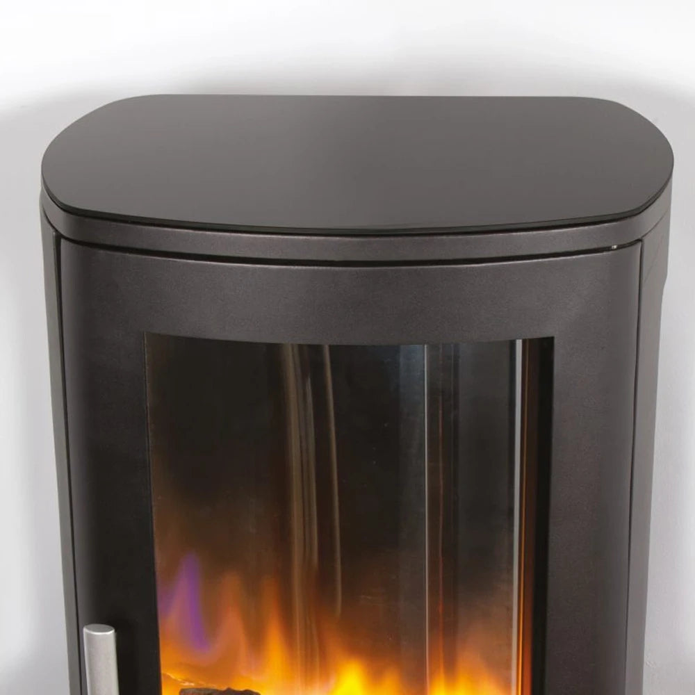 ACR Neo3F electric stove fireplace with side glass and realistic flame effect