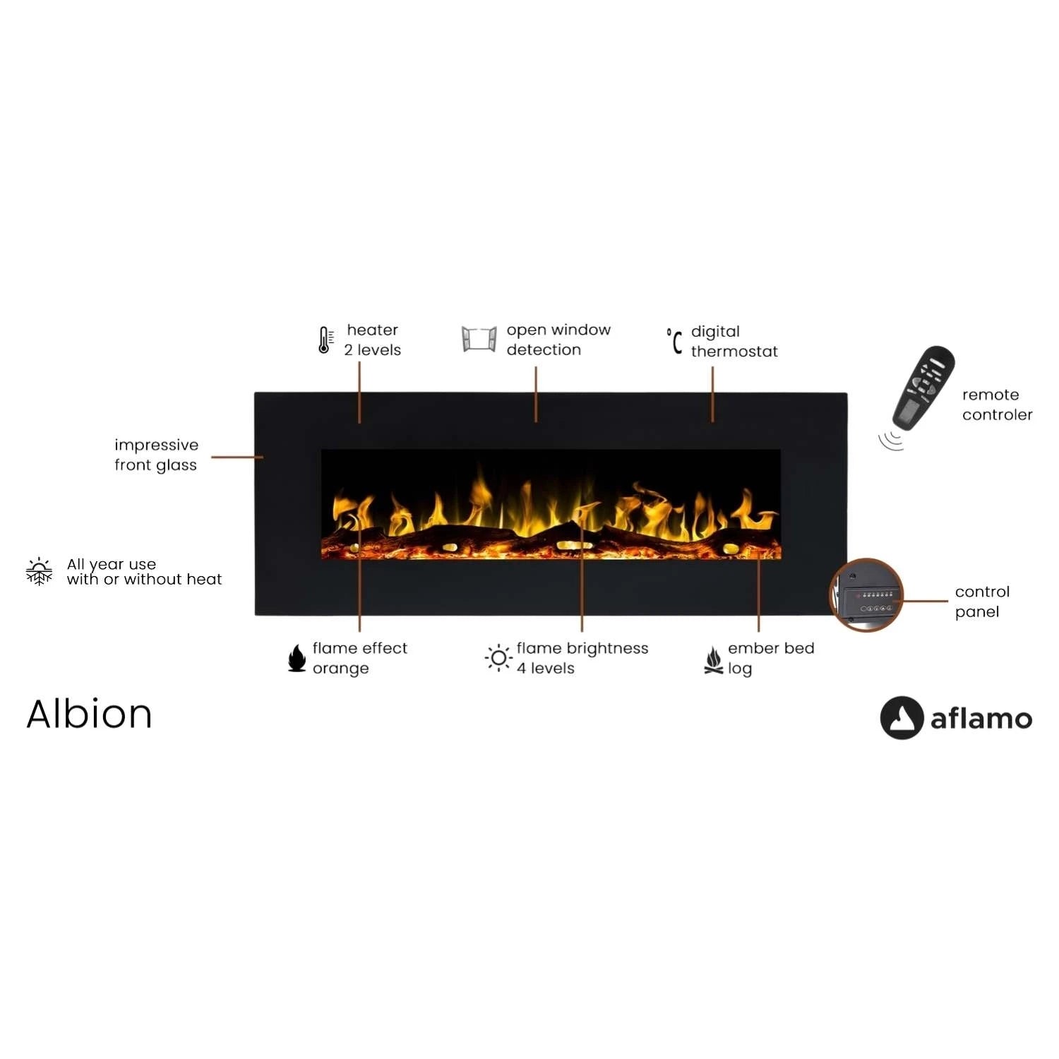 Albion Elpejs 128 cm - Sort