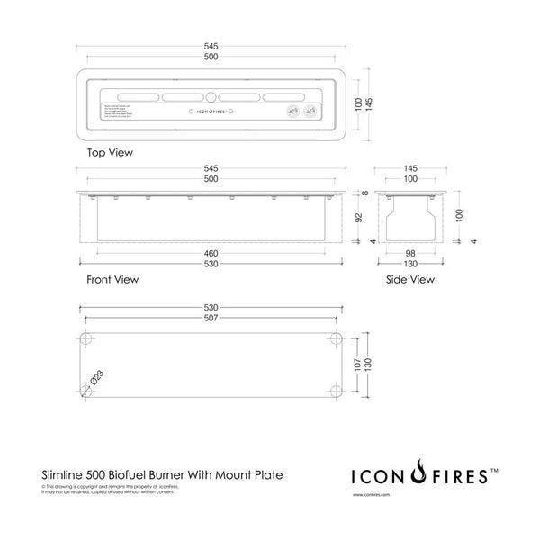 Icon Slimline 500 Brandkar