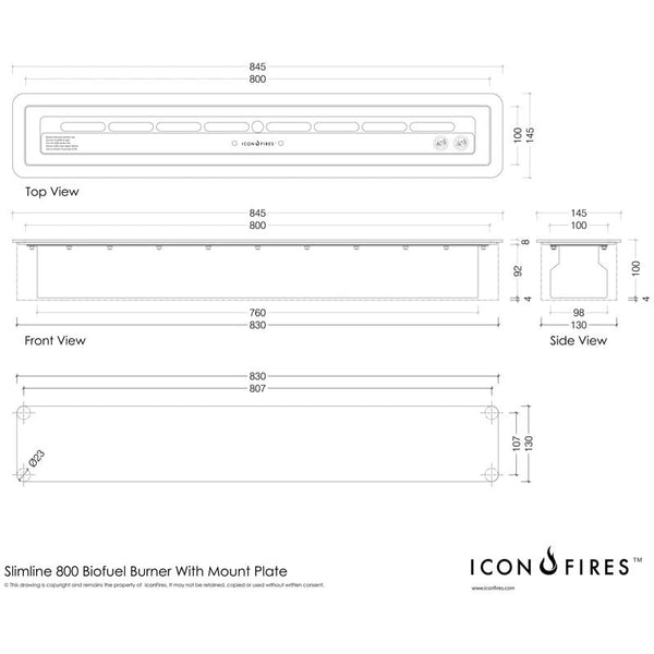Icon Slimline 800 Brandkar