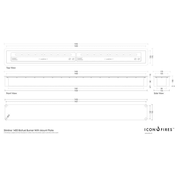Icon Slimline 1400 Brandkar