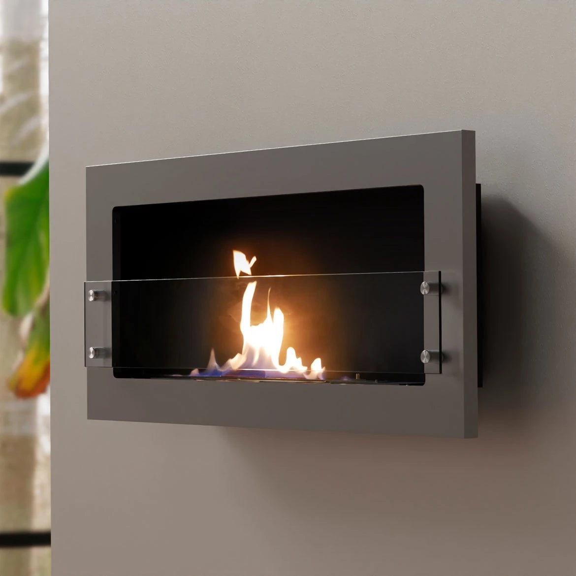 Texas Steel - Wall Mounted Bioethanol Fireplace