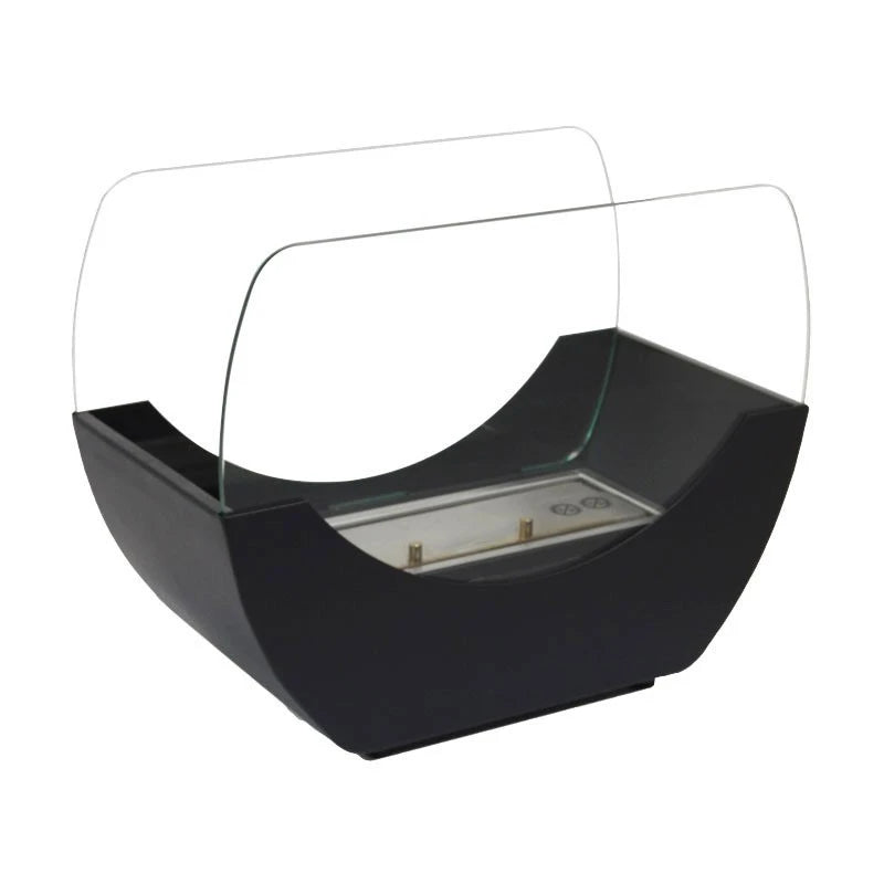 Kurvet bord biopejs - sort