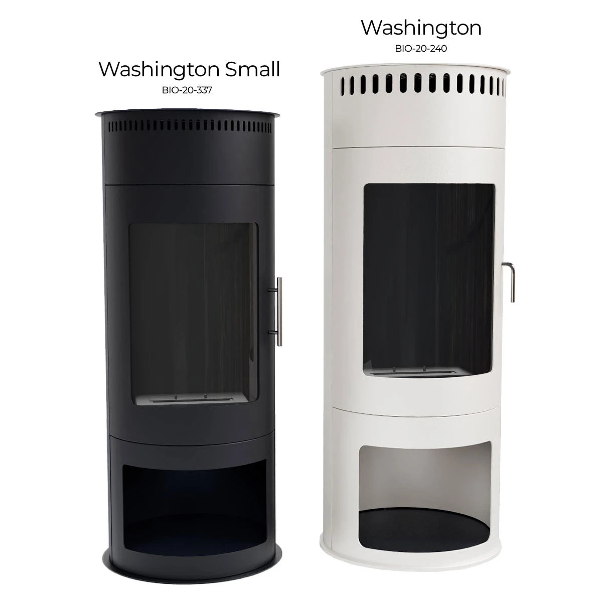 Washington Small – sort rund bioethanol brændeovn
