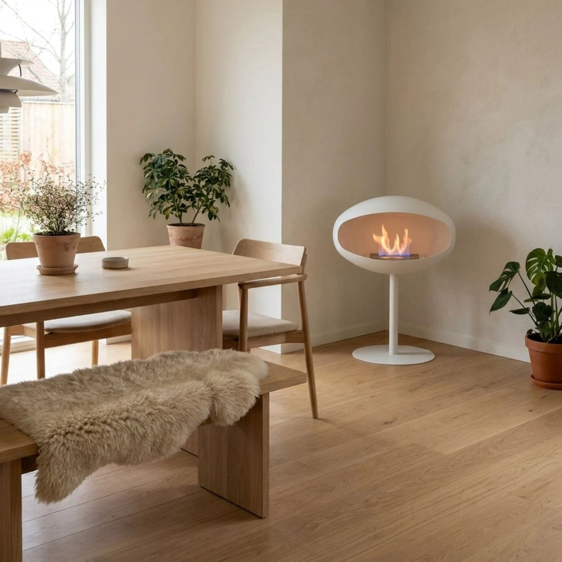 Cocoon Pedestal - Hvid