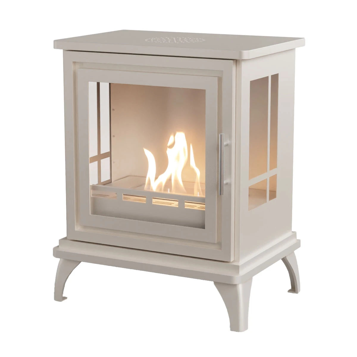 Nashville – Oyster White Freestanding Bioethanol Stove