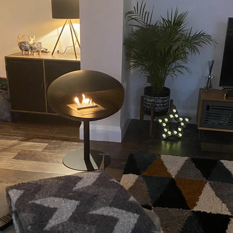 Cocoon Pedestal med sort fod - Sort