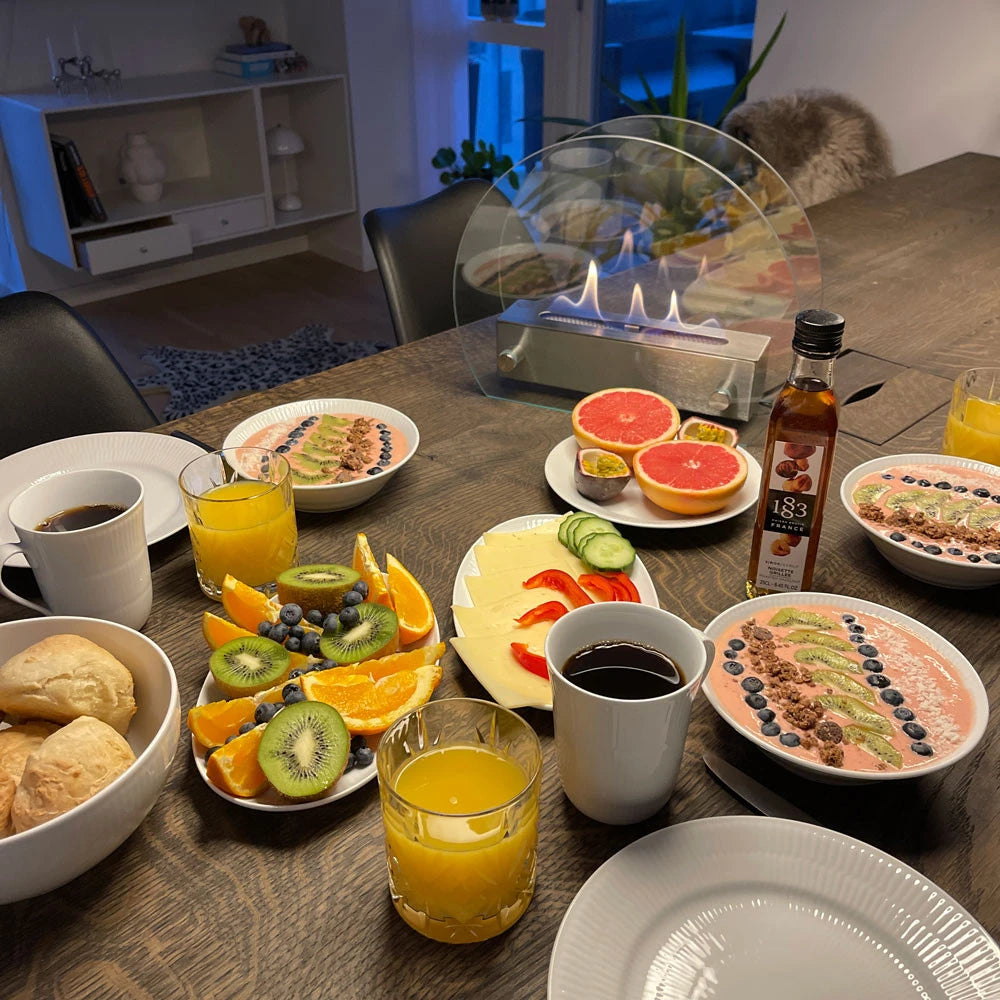 Biopejs med cirkulære glassider