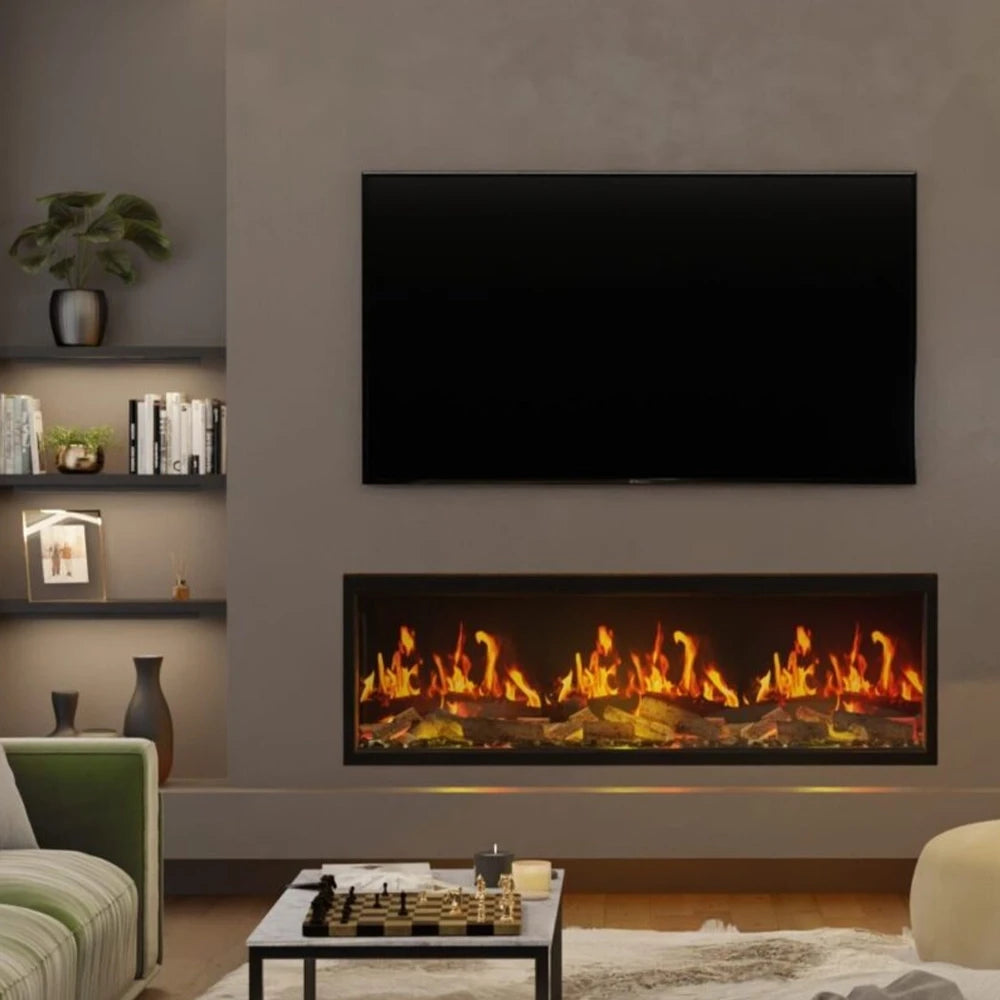 ACR Seren 150 large built-in electric fireplace for media walls