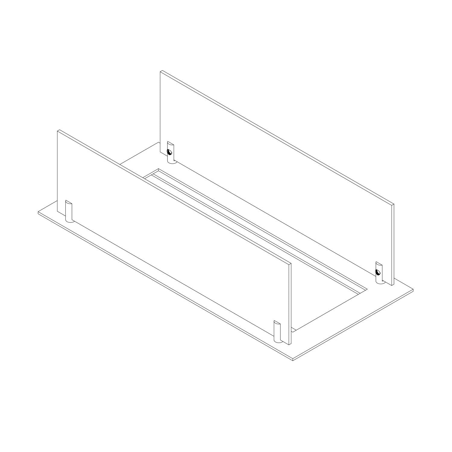Indbygningsprofil til 45 cm brandkar