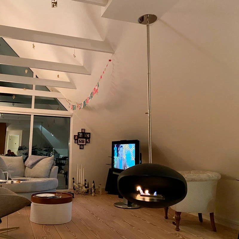 Cocoon Aeris Sort med stål loftstang