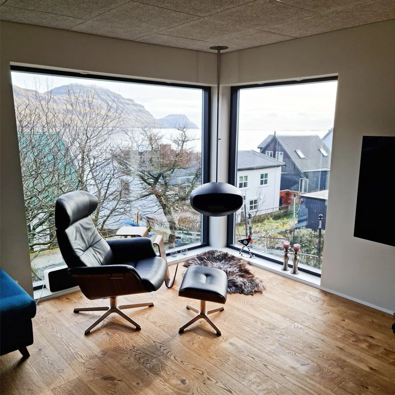 Cocoon Aeris Sort med stål loftstang