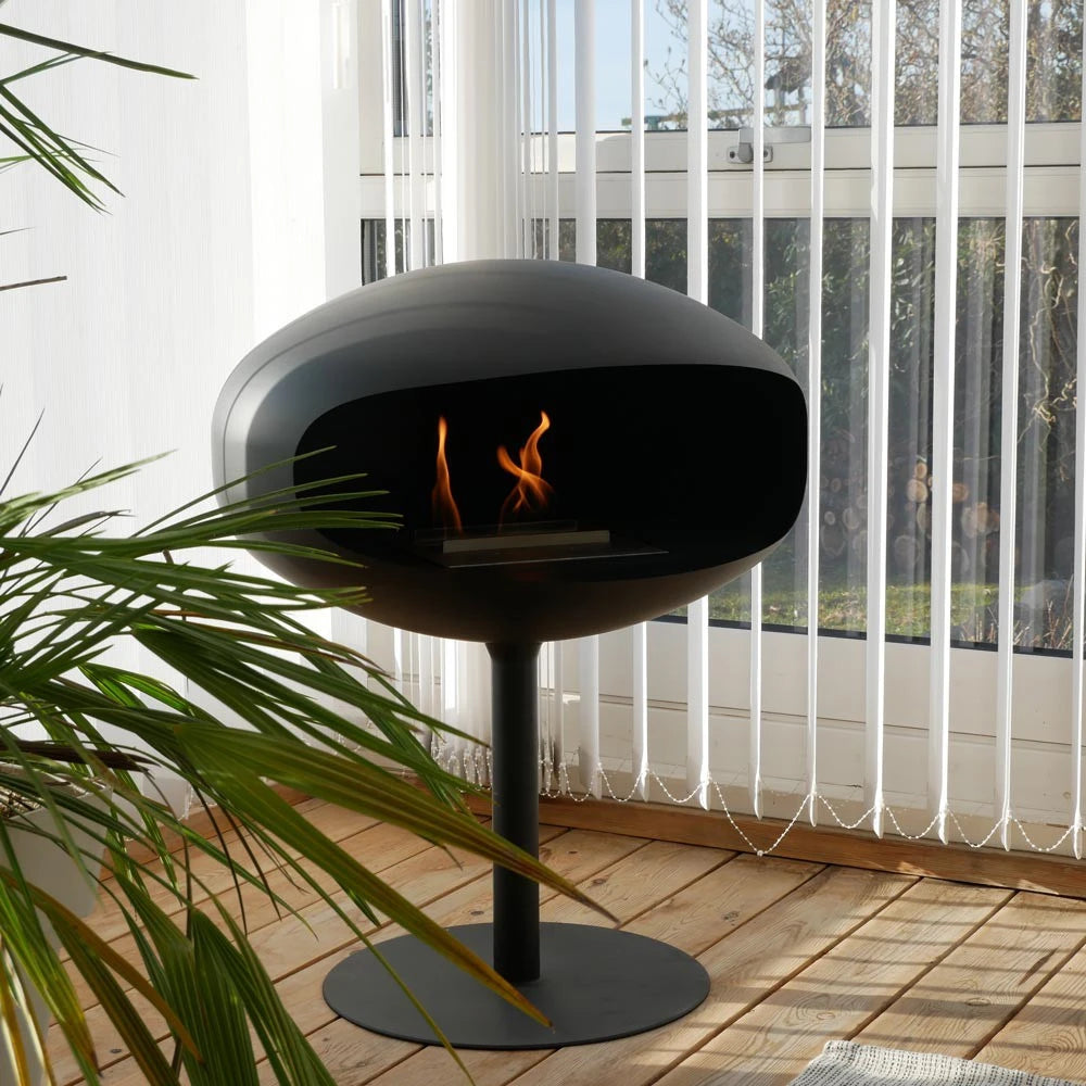 Cocoon Pedestal med sort fod - Sort