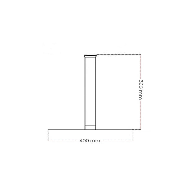 Poleret Kobber Cocoon Pedestal Fod