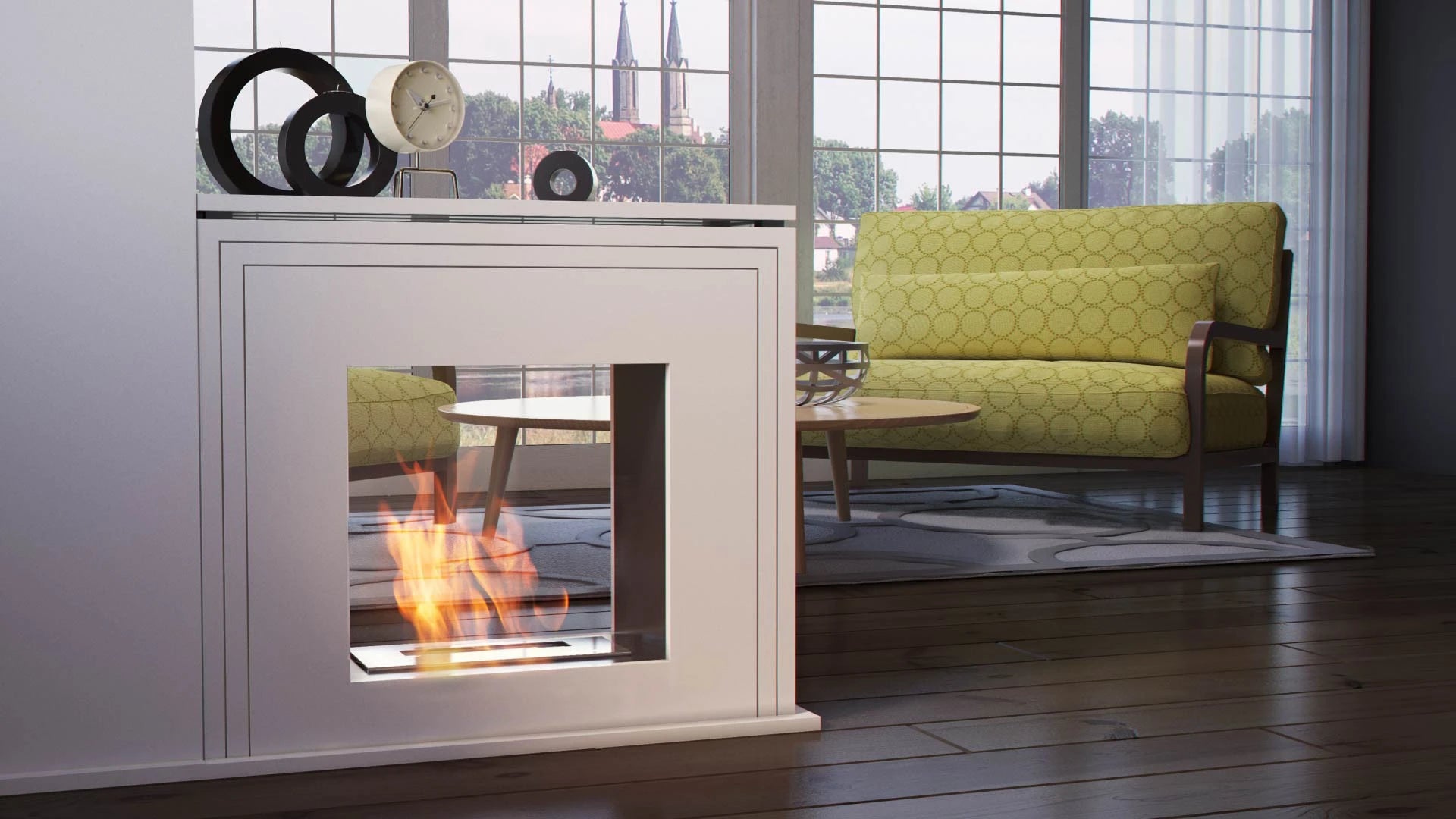 Colyton traditionel ethanol kamin